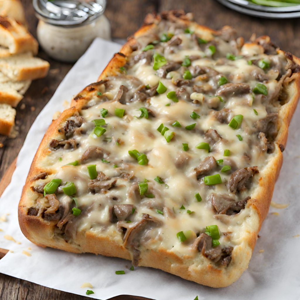 Philly Cheesesteak Cheesy Bread Easy Instant Recipes