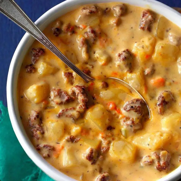 Creamy Potato & Hamburger Soup: A Comforting Delight for All Seasons ...