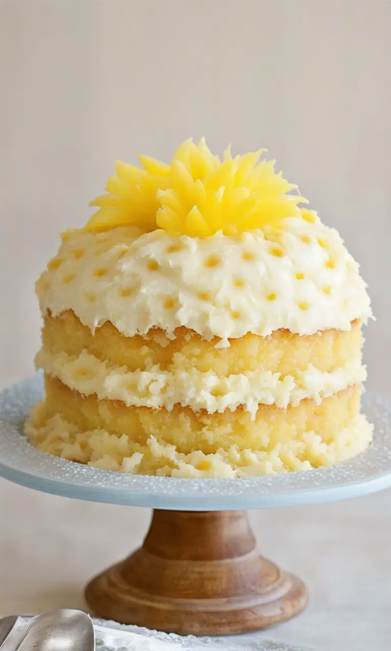 Pineapple-Orange Sunshine Cake Pin for Pinterest