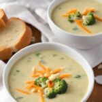 Wholesome Comfort: Homemade Broccoli & Cheese Soup | Discover the richness of slow-cooked soup, a treat for the whole family.