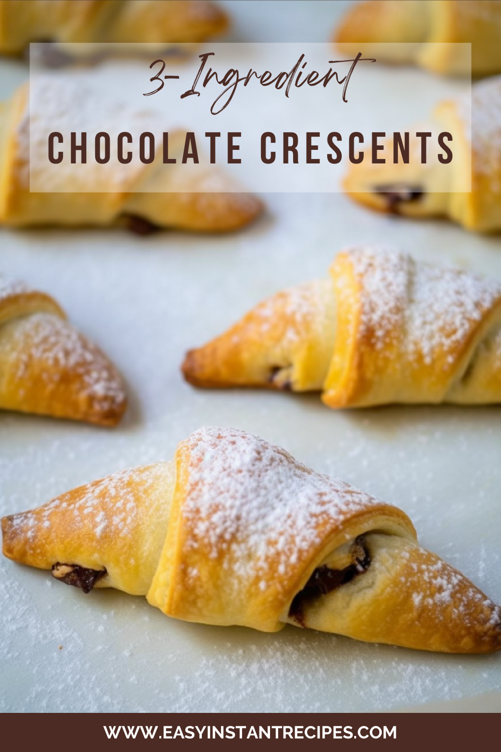 Easy 3-Ingredient Chocolate Crescents – A Must-Try Recipe!