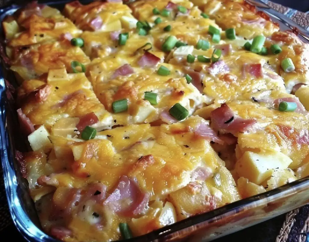 Baked Farmer's Casserole fresh out of the oven.