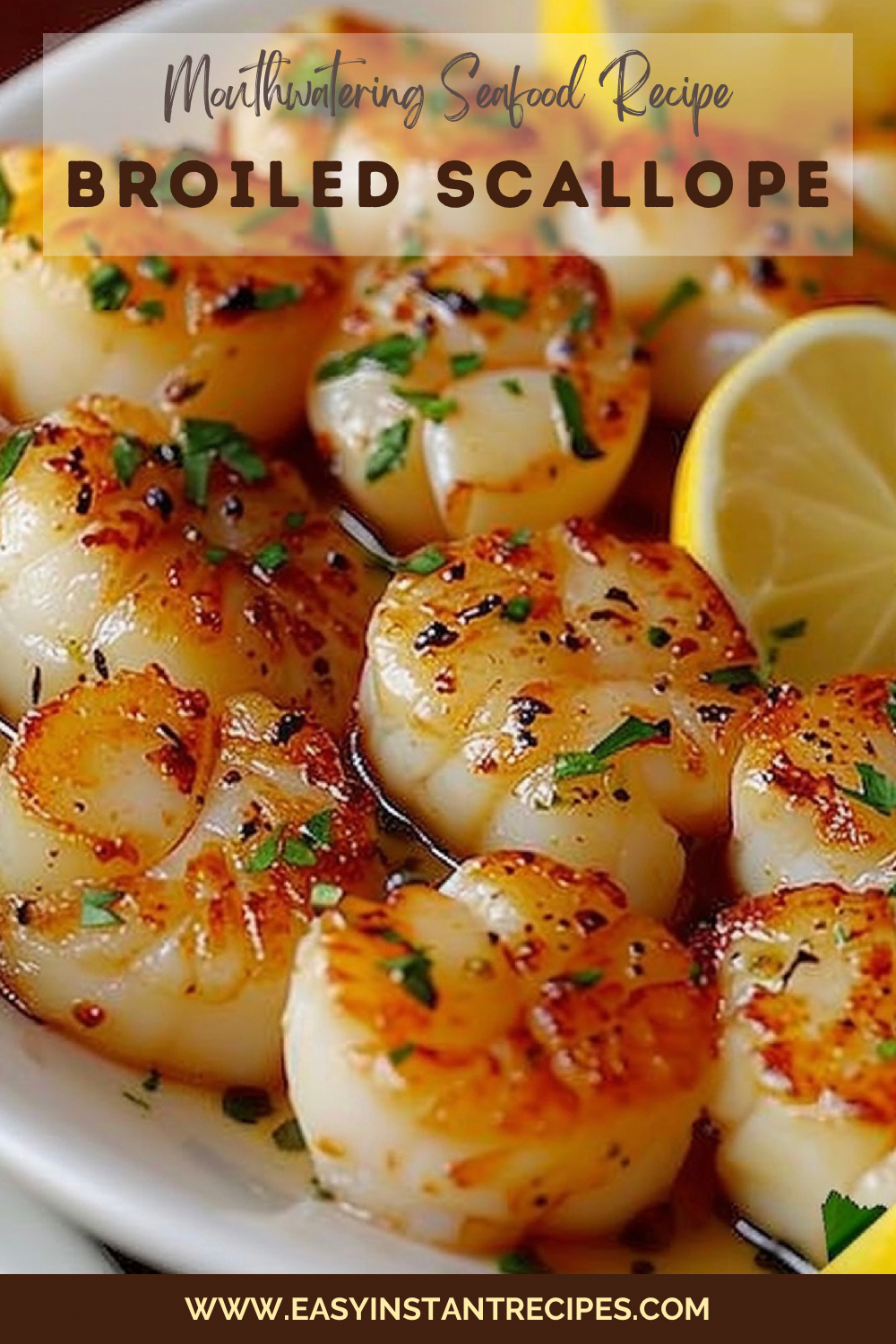 Savor the flavor of the sea with our Broiled Scallops recipe, a perfect blend of elegance and simplicity for any gourmet lover.