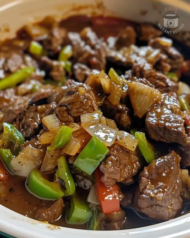 Pepper Steak in a Crock Pot - Easy Instant Recipes