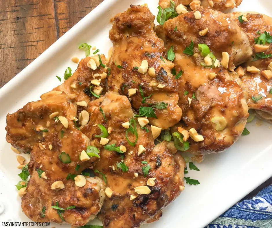 Instant pot recipes peanut chicken