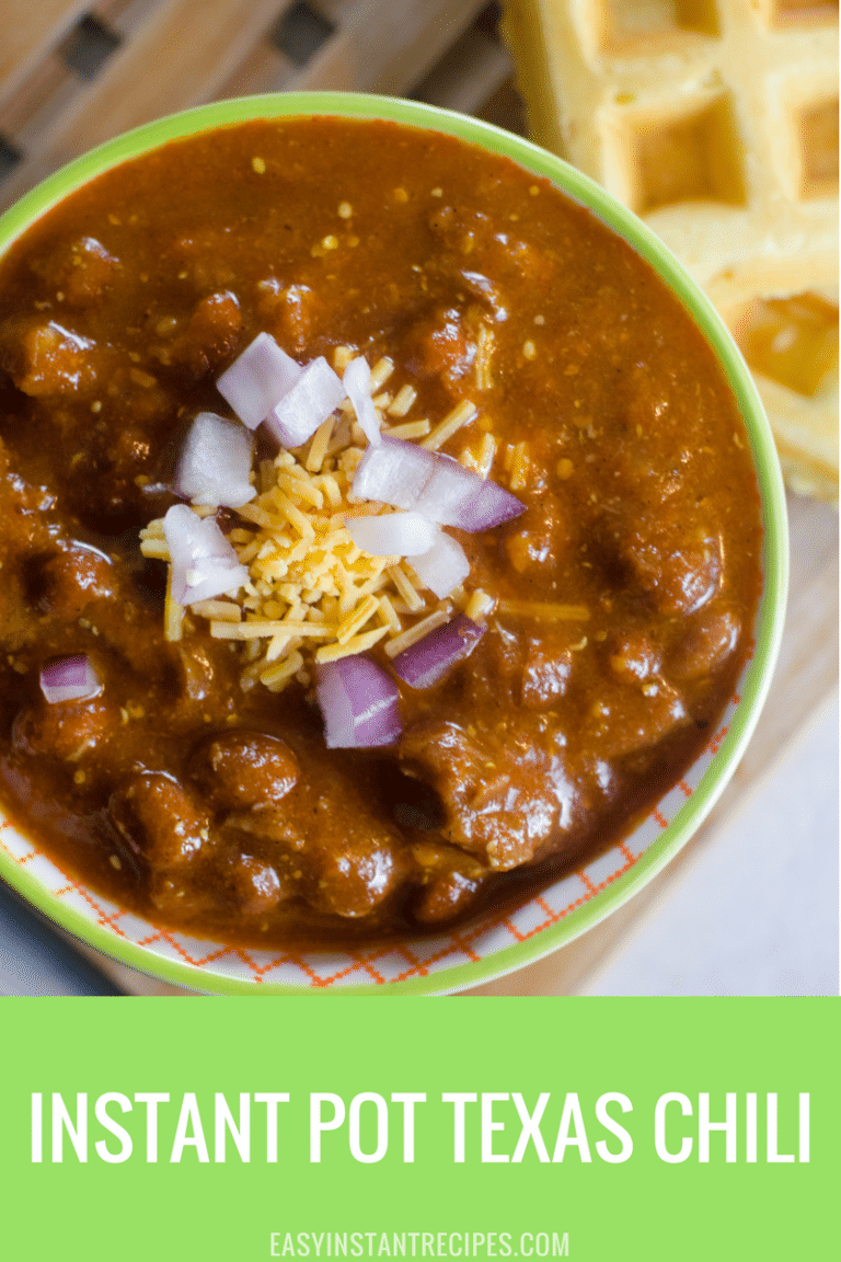 Pressure Cooker Texas Chili Recipe Easy Instant Recipes