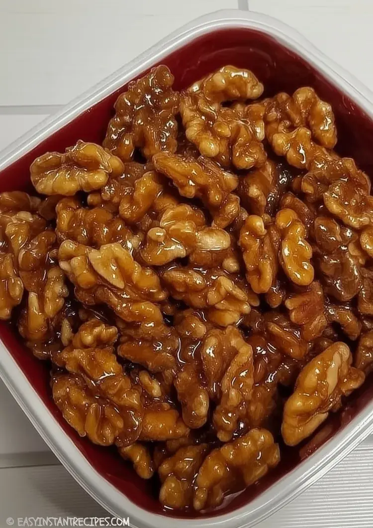 5-Minute Caramel Walnuts: A Family-Favorite Quick Snack Recipe