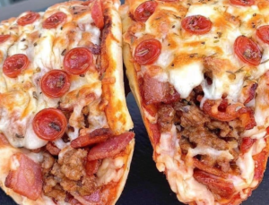 meat lovers pizza tacos
