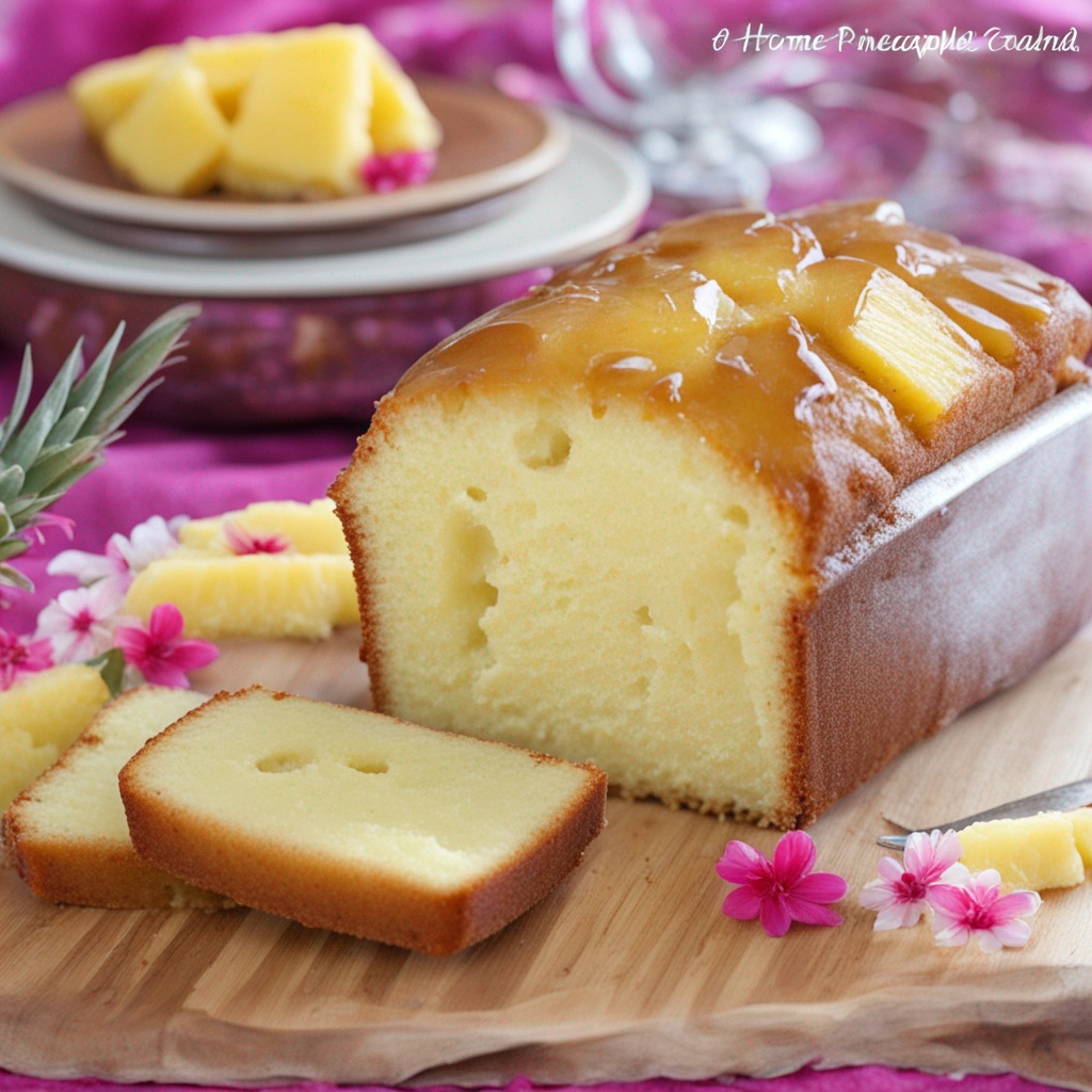 Pineapple Cream Cheese Pound Cake - A Taste of Tropical Bliss