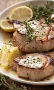 Creamy Lemon Thyme Pork Chops: A Delectable Family Heirloom Recipe!