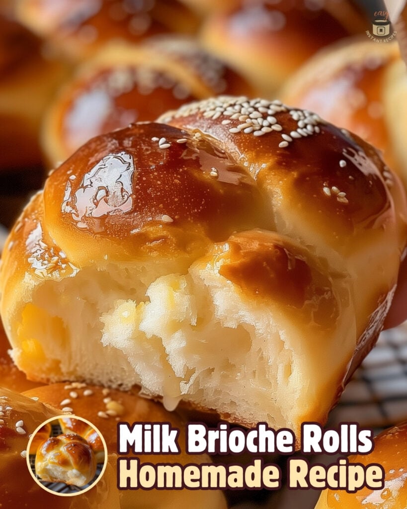 Homemade Milk Brioche Rolls: Easy Recipe for Perfectly Soft & Fluffy Bread
