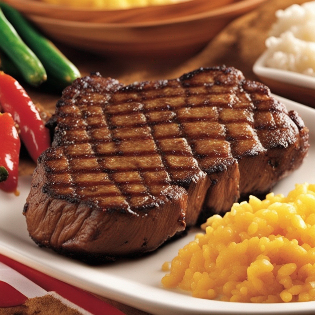 Close-up of Texas Roadhouse Steak Seasoning blend in a ceramic bowl.