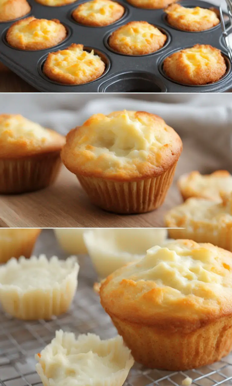 Mixing Ingredients for Cheese Muffins.