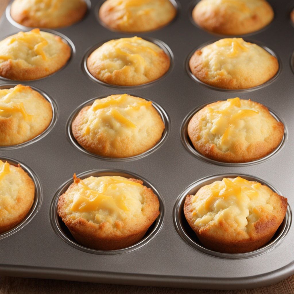 Delicious Homemade Cheddar Cheese Muffins on a Cooling Rack.