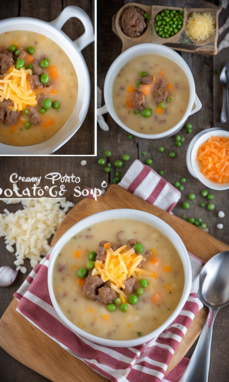 Creamy Potato & Hamburger Soup: A Comforting Delight for All Seasons