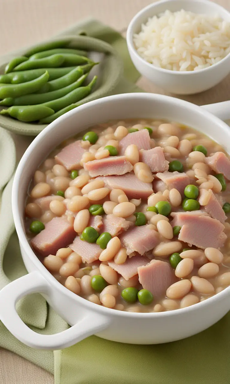  Ham & White Beans Pin for Pinterest