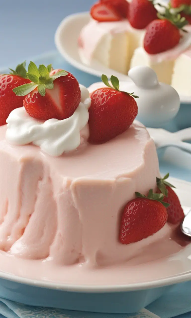Sensational Strawberry Pudding Recipe Pin for Pinterest