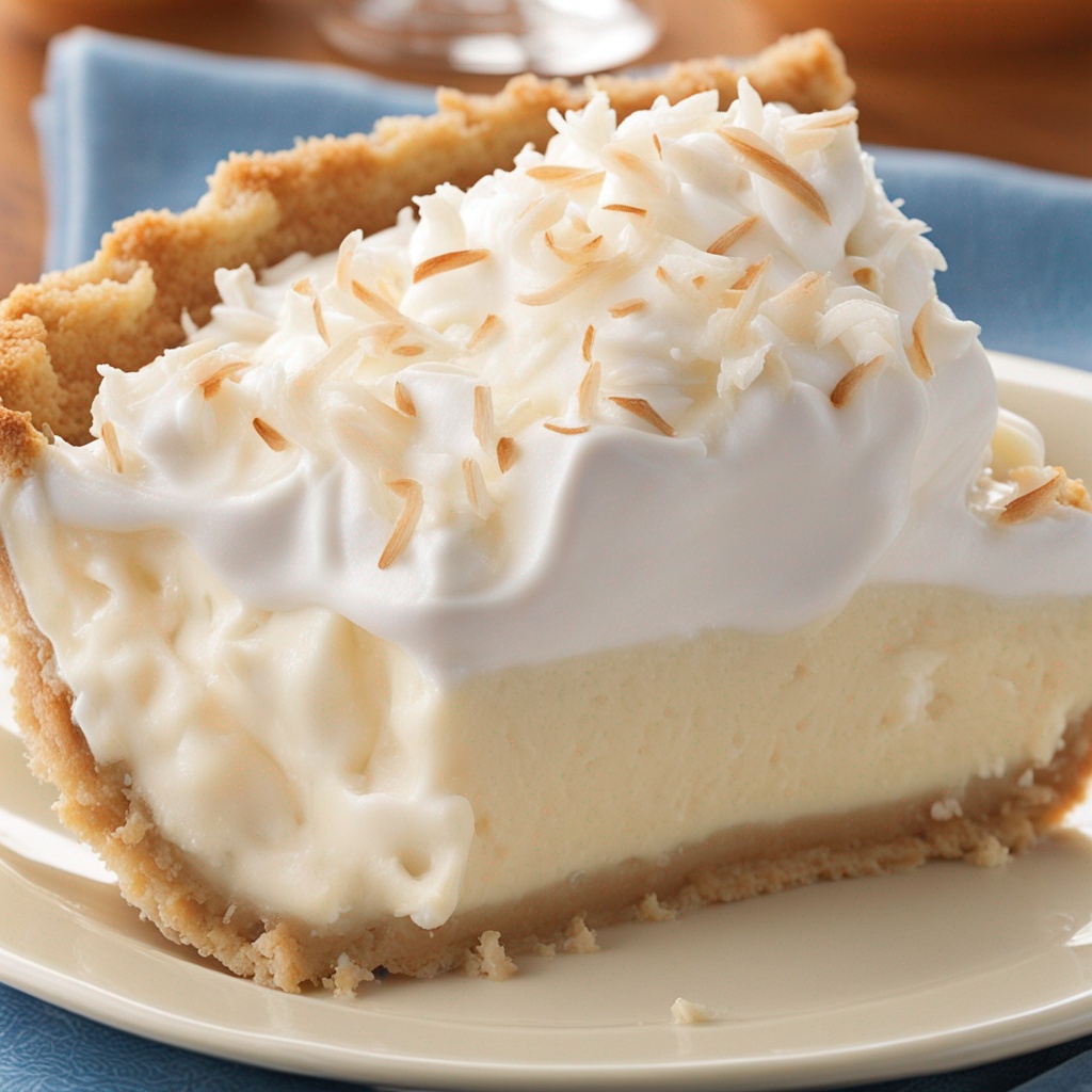 Creamy Coconut Pie Easy Dessert Recipe
