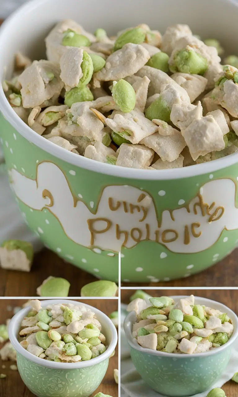 Love this Pistachio Puppy Chow recipe? Pin it to your Snack or Party Treats.