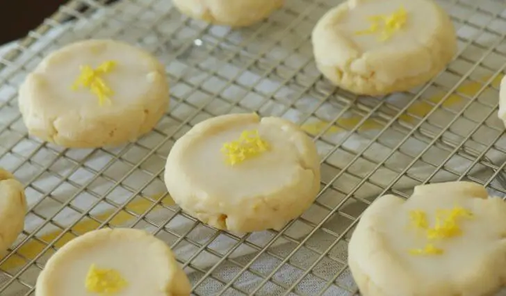 Baker Zesting Lemon for Cream Cheese Cookie