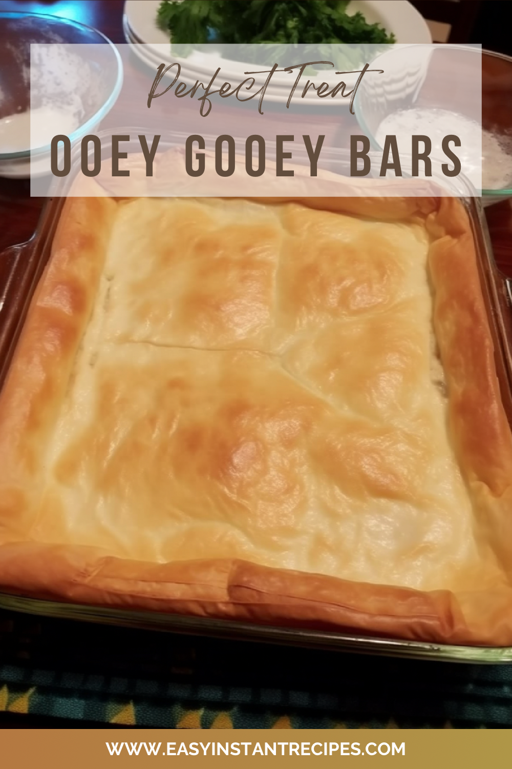 Easy Ooey Gooey Bars: Grandma Ellie's Heirloom Recipe Pin for Pinterest