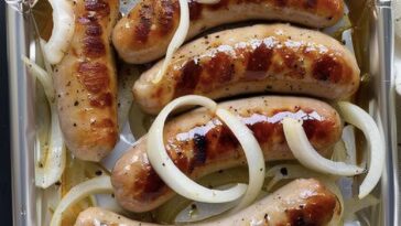 Oven Braised Beer Brats Recipe