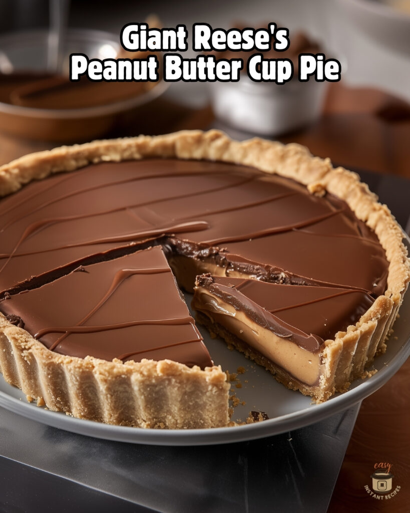 Giant Reese's Peanut Butter Cup Pie Recipe