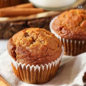 Irresistibly 2-Ingredient Pumpkin Muffins