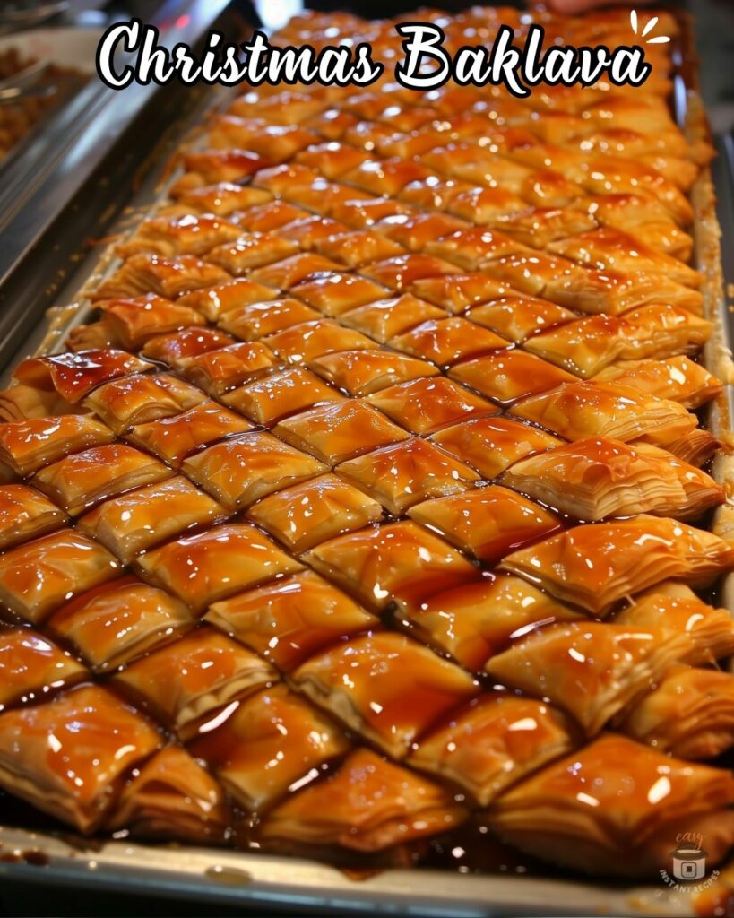 Easy baklava recipe: homemade Christmas baklava with honey and mixed nuts