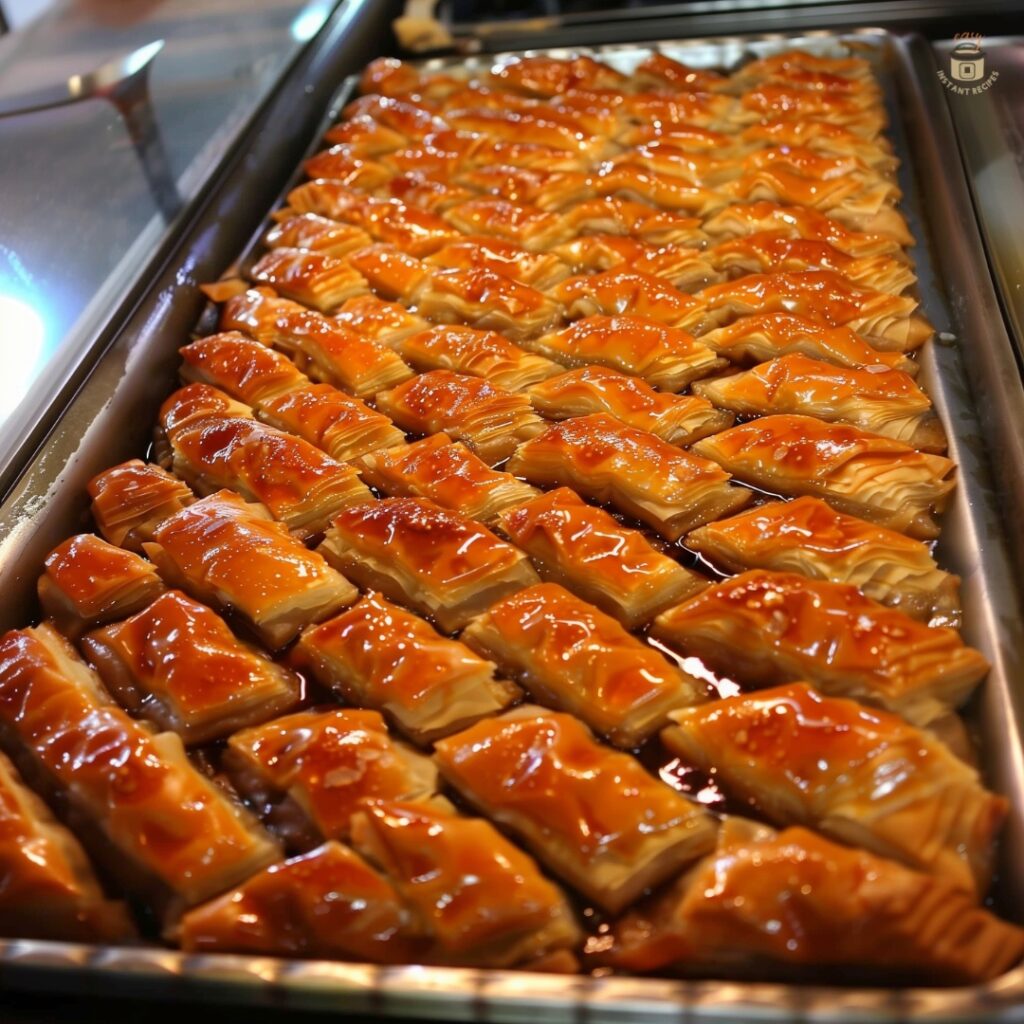 Best holiday dessert recipes: traditional Christmas baklava with crispy phyllo layers