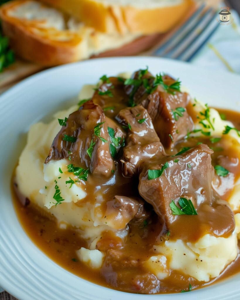Delicious No-Peek Beef Tips and Gravy Recipe