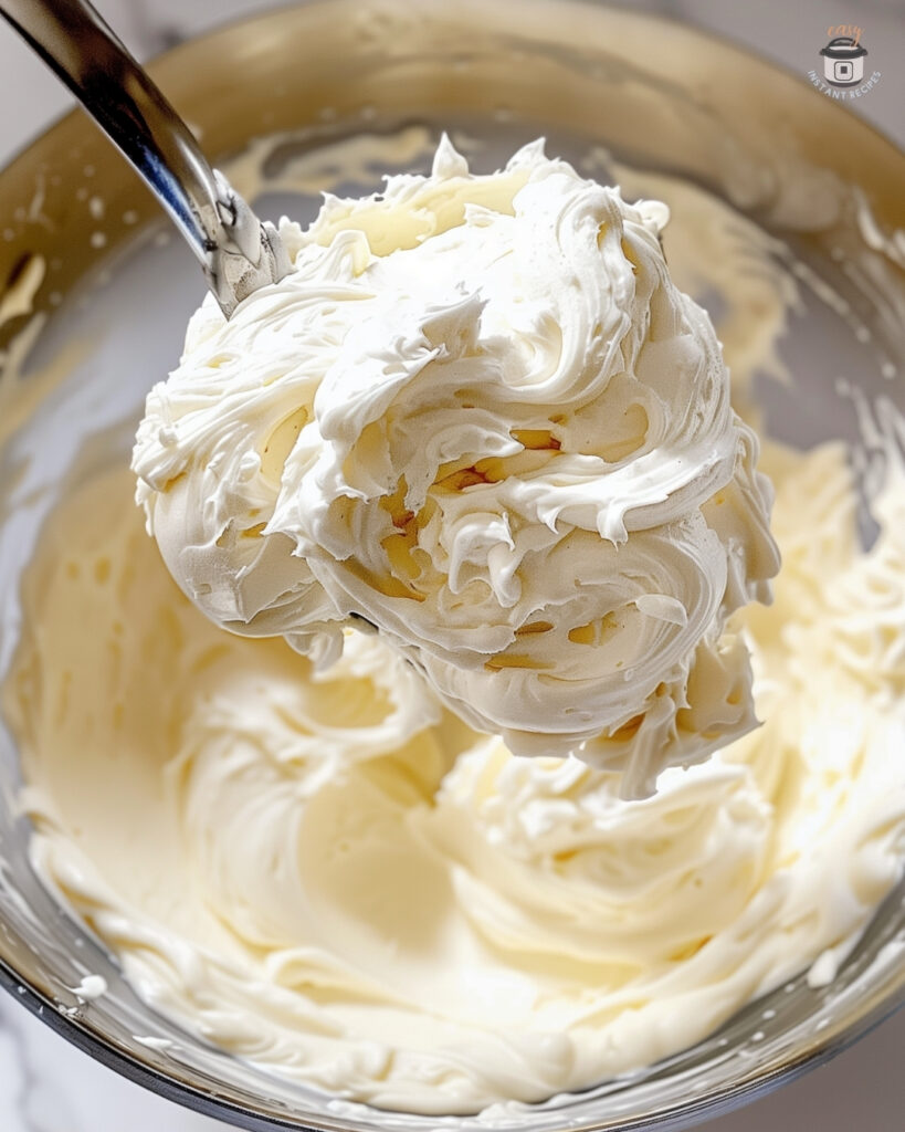 Pudding frosting with whipped cream
