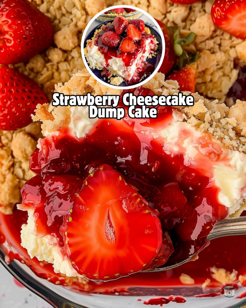 trawberry Cheesecake Dump Cake recipe and step-by-step guide here