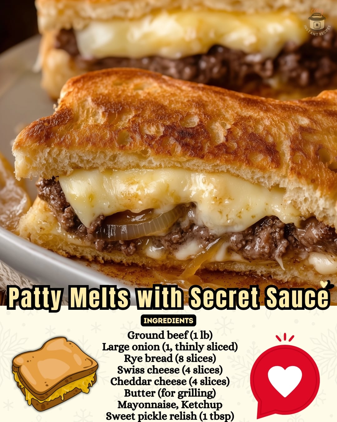Patty Melts with Secret Sauce in 4 Easy Steps