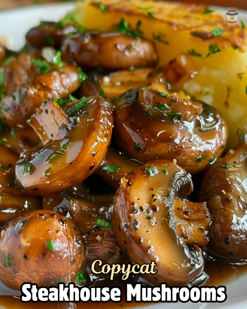 Copycat Ruth’s Chris Steakhouse Mushrooms at Home