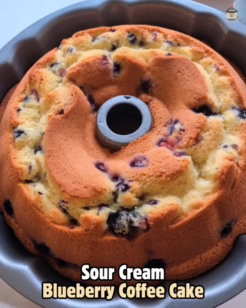 The ultimate Sour Cream Blueberry Coffee Cake