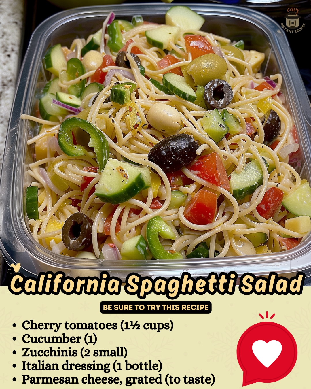 California Spaghetti Salad: A Burst of Fresh Flavors!