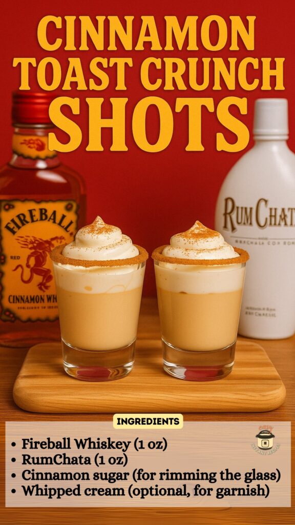 Easy Cinnamon Toast Crunch Shots – The Ultimate Party Crowd-Pleaser!