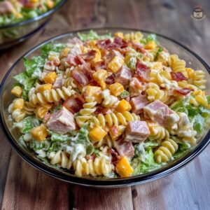 Easy Chicken Club Pasta Salad Recipe