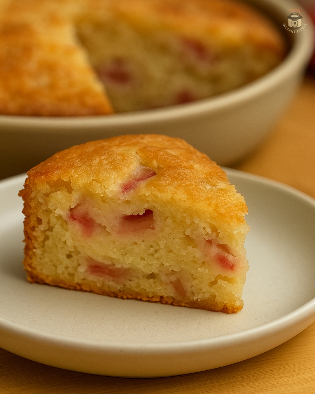 Homemade Old-Fashioned Rhubarb Coffee Cake