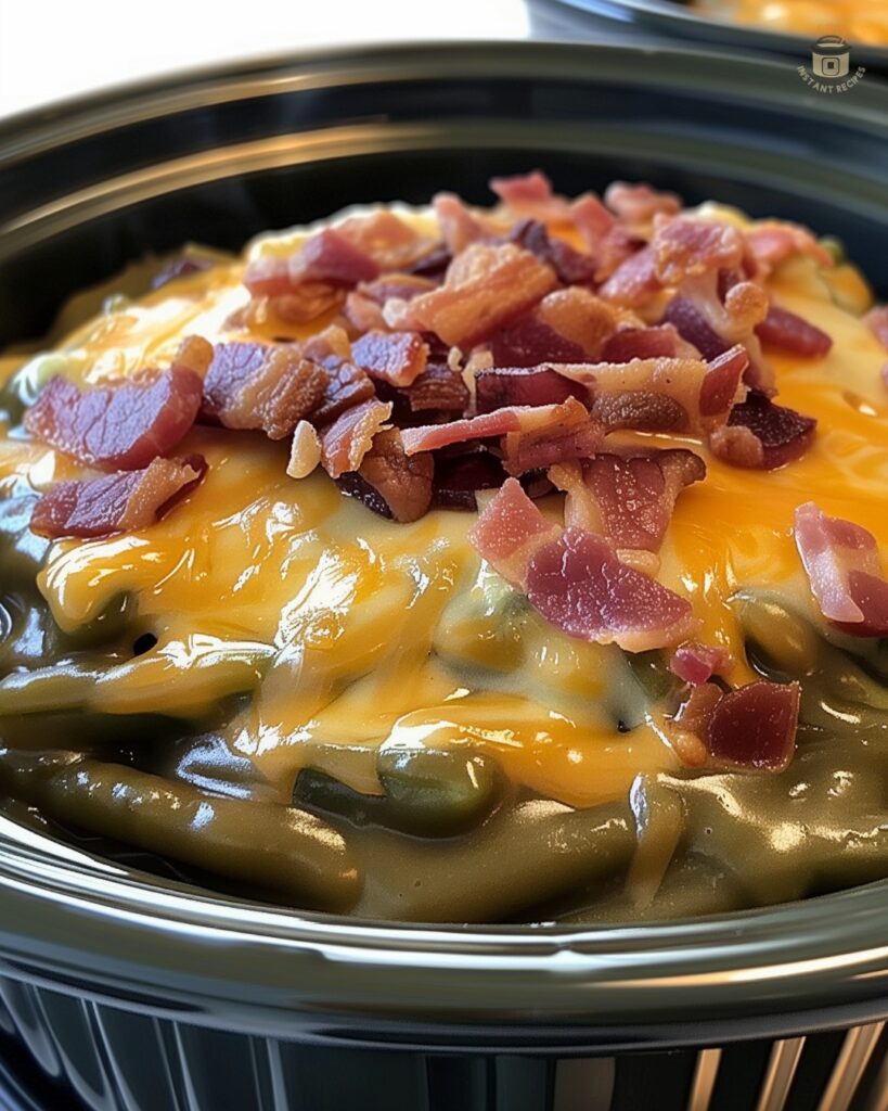 Easy Slow Cooker Amish Green Bean Casserole Recipe