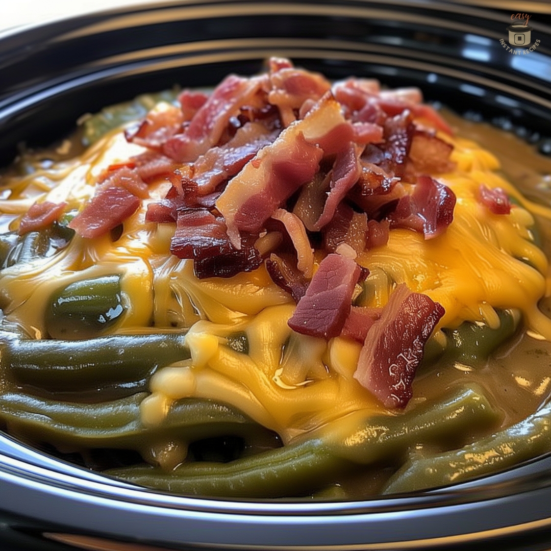 Slow Cooker Amish Green Bean Casserole