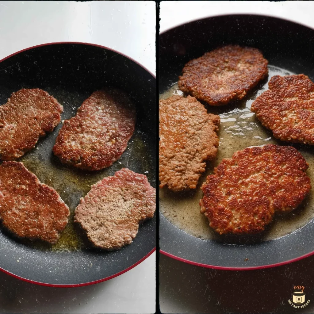 Country Fried Cubed Steak frying in a skillet with rich brown gravy, crispy golden crust, and authentic Southern-style texture.