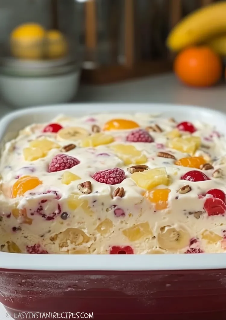 Old-Fashioned Frozen Fruit Salad Recipe (Nana’s Classic)