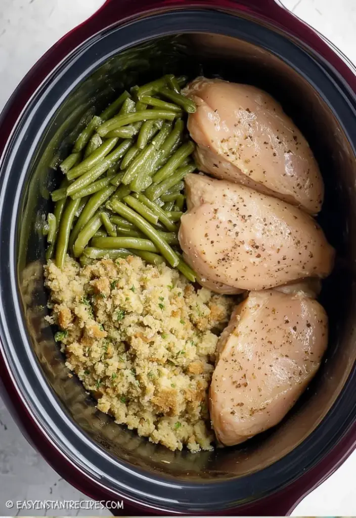 Crock Pot Chicken and Stuffing Easy Dinner - Crock Pot Chicken and Stuffing Easy Dinner