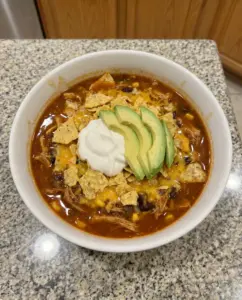 Crockpot Chicken Tortilla Soup