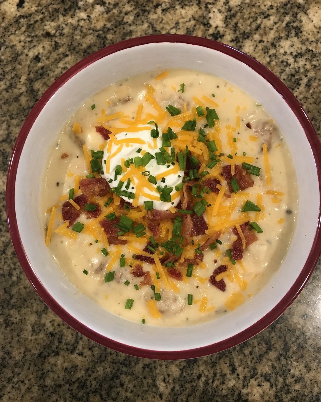 Crockpot Loaded Baked Potato Soup