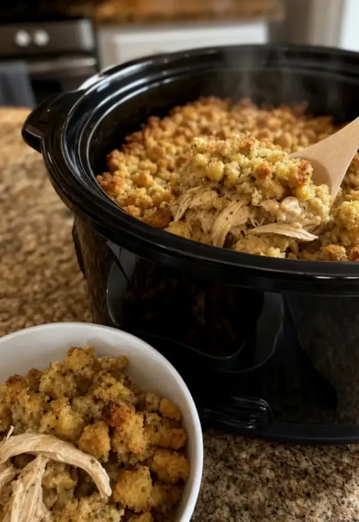 crockpot chicken and stuffing recipe