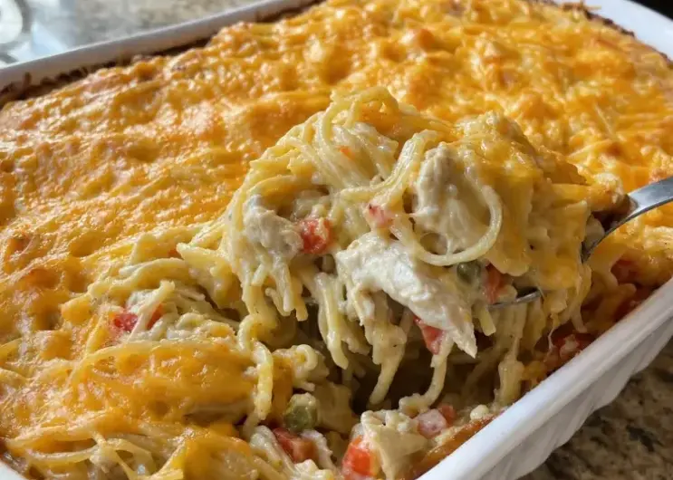 chicken spaghetti casserole