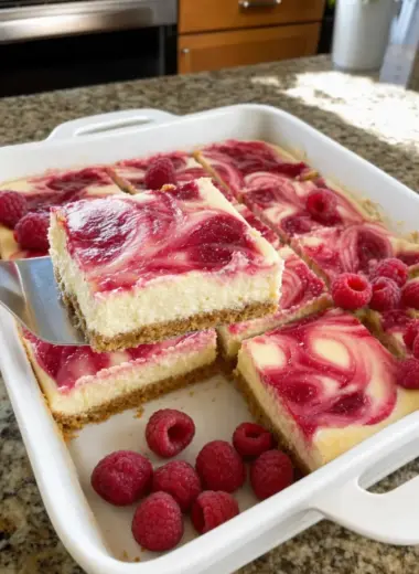 lemon raspberry cheesecake bars